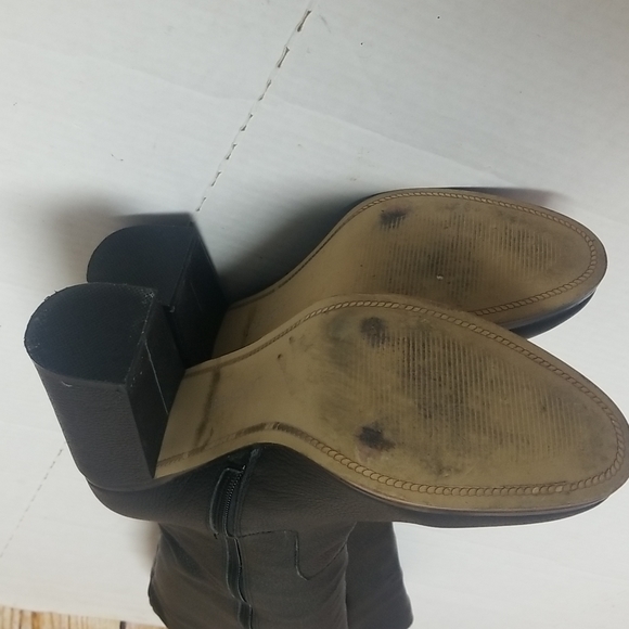 Lands 'End Black Tall Block Heel Boot - Picture 8 of 10